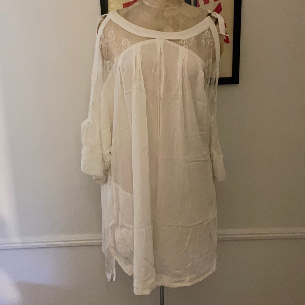 Lace sleeve free people dress
